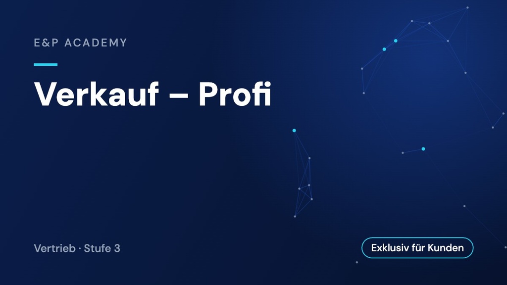 Verkauf – Profi
